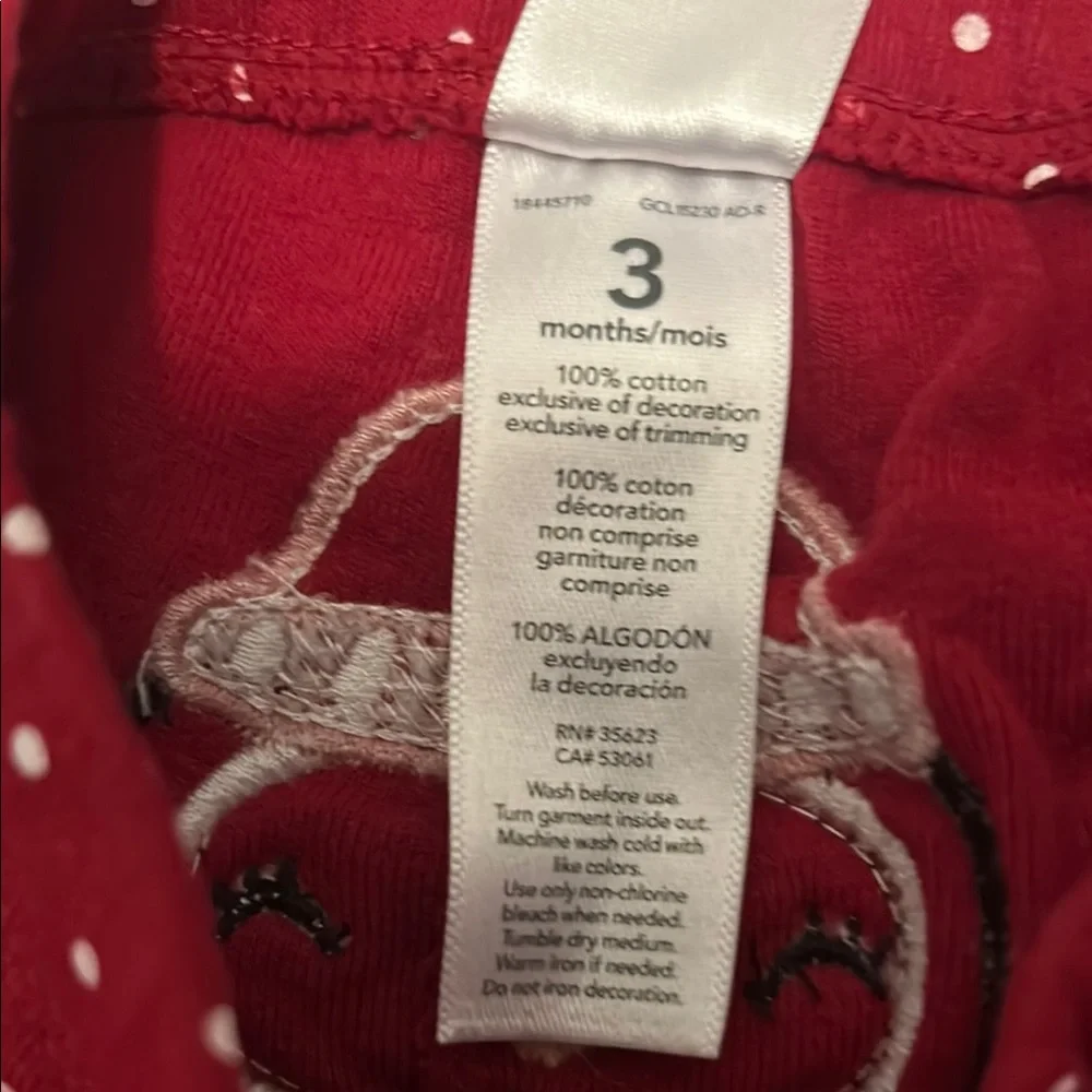 Carter's Red Polka Dot Leggings with Penguin Design